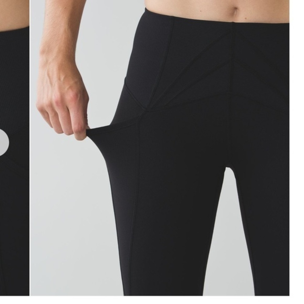 Lululemon‎ exquisite crop high rise black 2 - Picture 4 of 15
